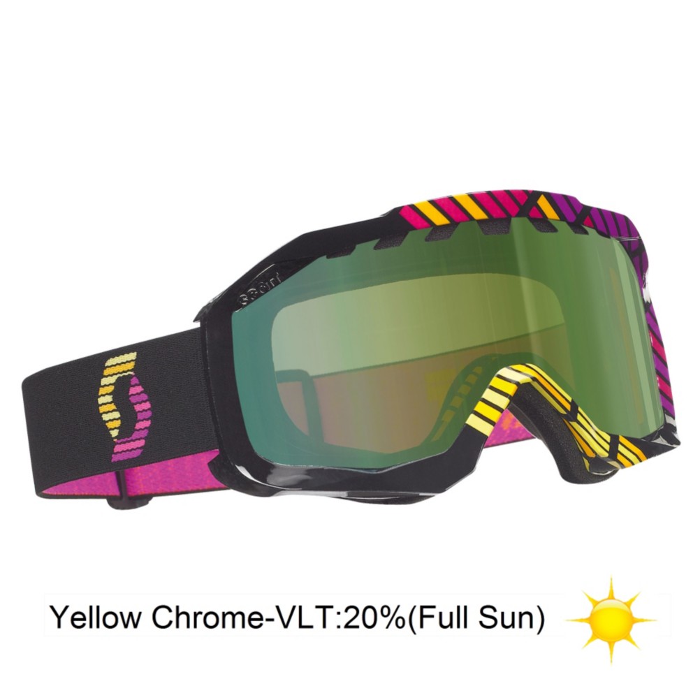 Scott Hustle Goggles 2013, Vector Black-Yellow Chrome, swatch
