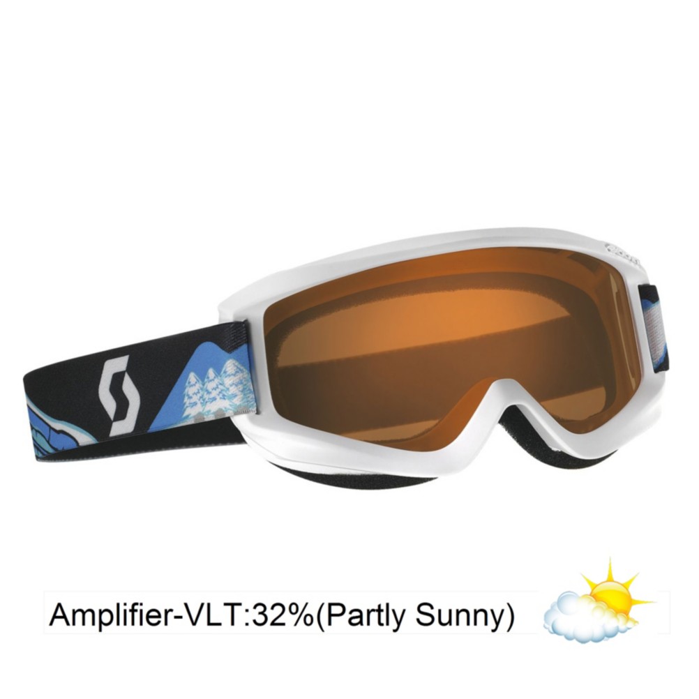 Scott Agent Kids Goggles 2013, White Polar Bear-Amplifier, swatch