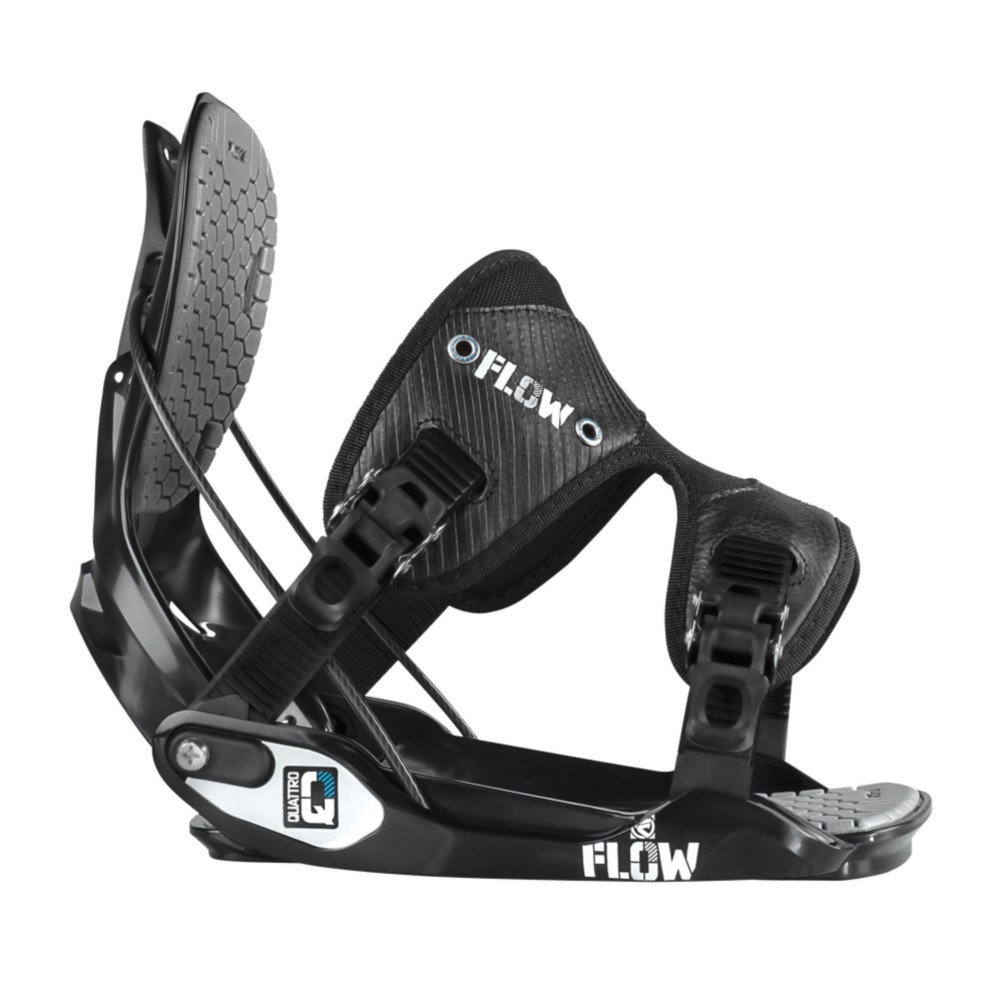 Flow Quattro Snowboard Bindings 2013, Black, medium