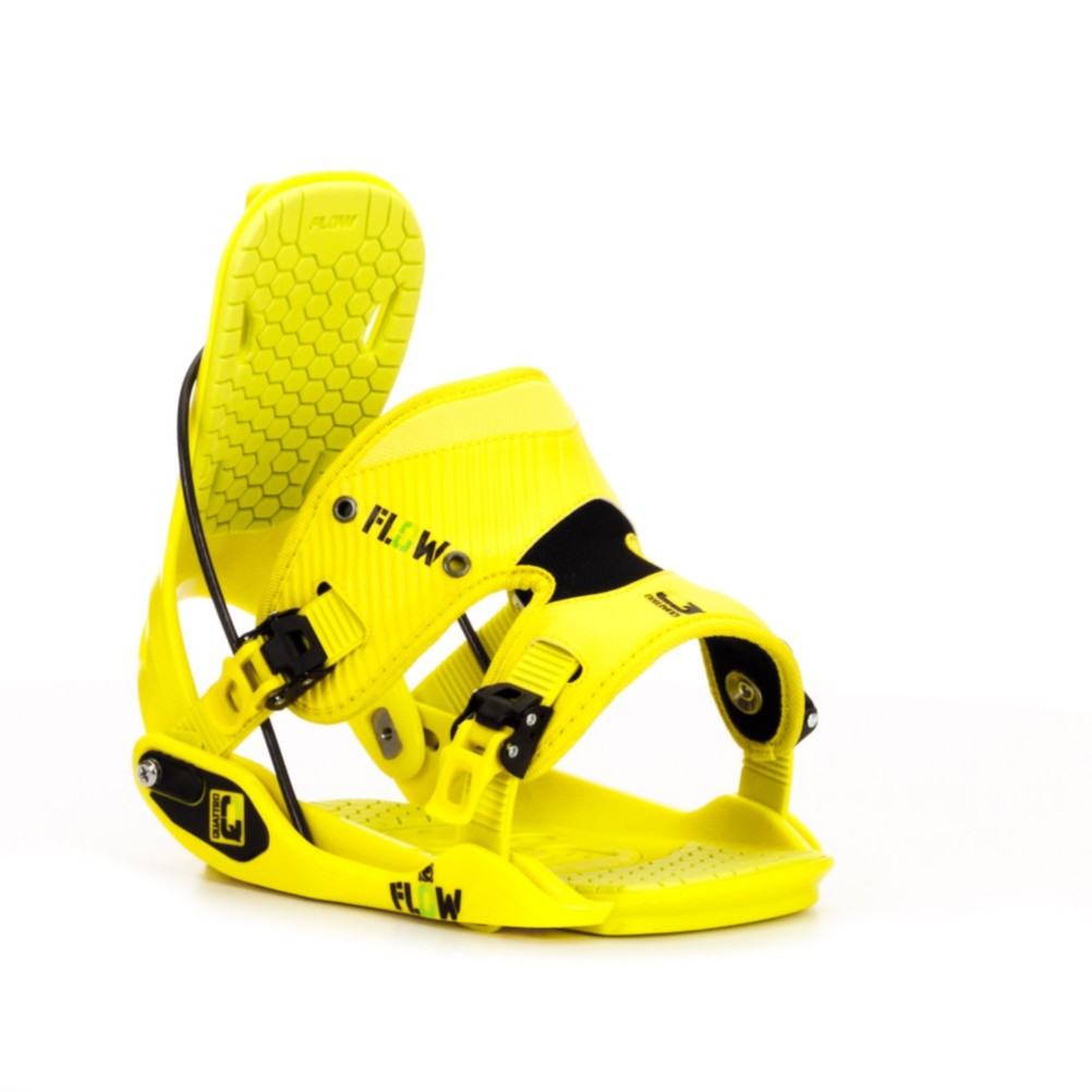 Flow Quattro Snowboard Bindings 2013, Lime, swatch