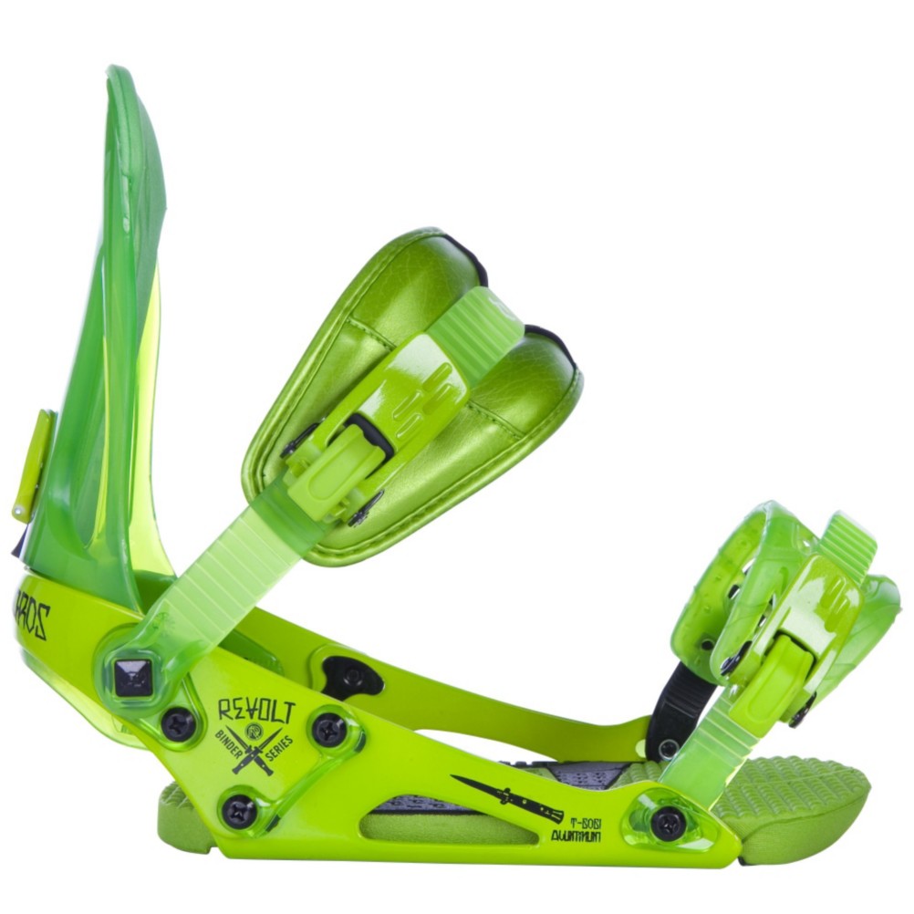Ride Revolt Snowboard Bindings 2013, Lime, swatch