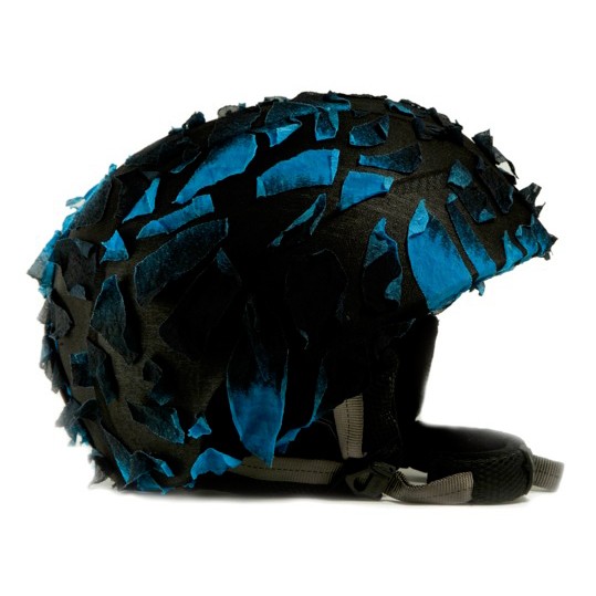 Active Helmets Fracture Helmet Cover, Blue Fracture, medium