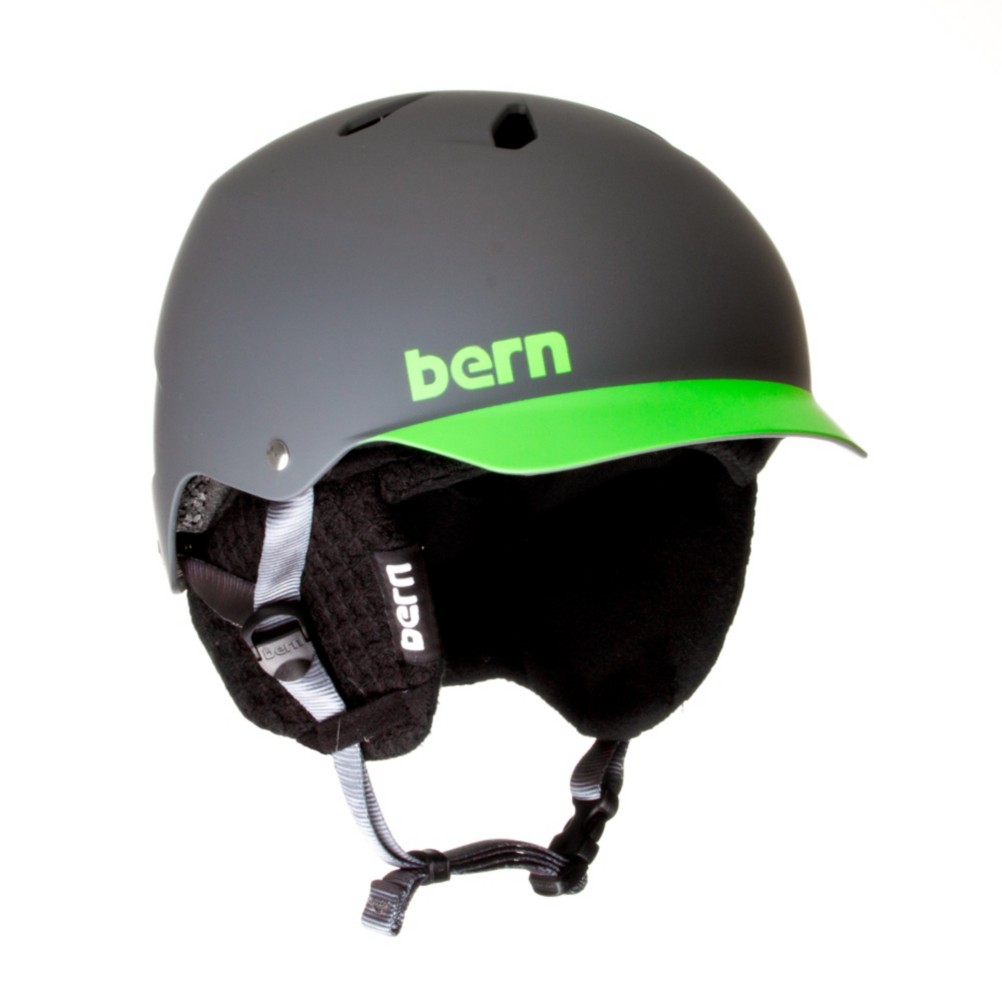 Bern Watts Hard Hat 2013, Matte Grey-Green Brim, swatch