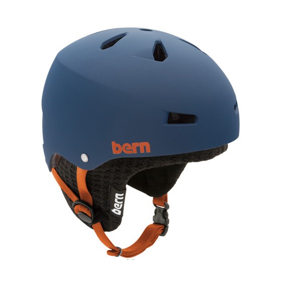 Bern Macon Hard Hat 2013, Matte Blue-Black Knit, swatch