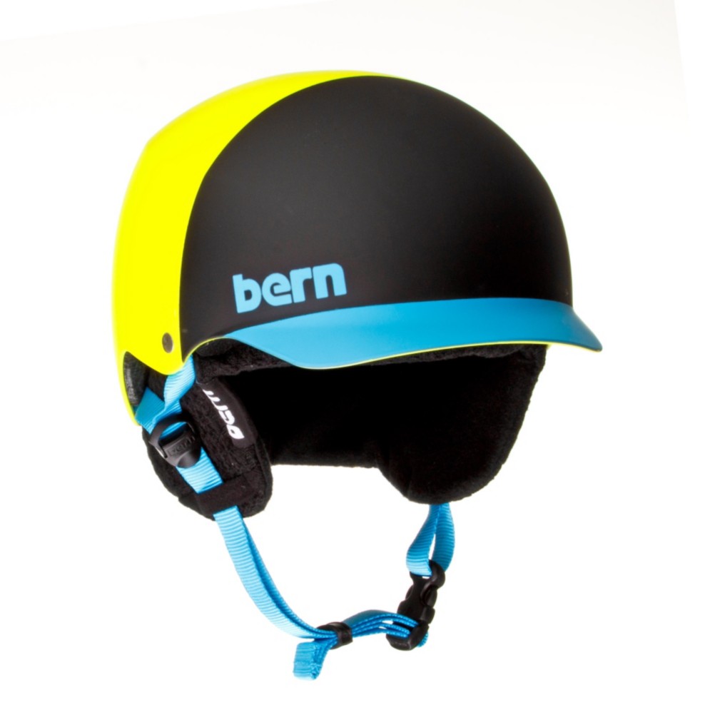 Bern Baker EPS Helmet 2013, Neon Yellow Hatstyle-Knit, swatch