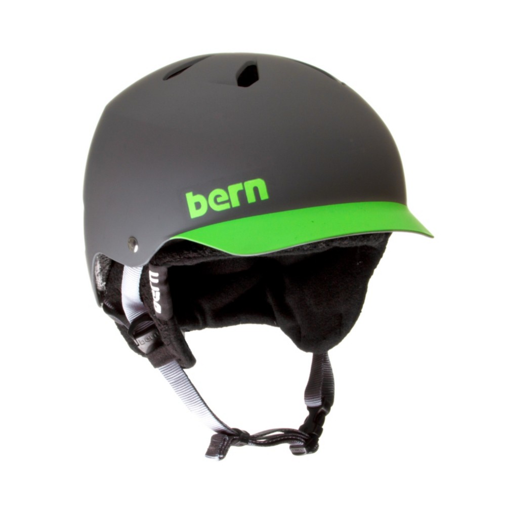 Bern Watts EPS Helmet 2013, Matte Grey-Green Brim, swatch