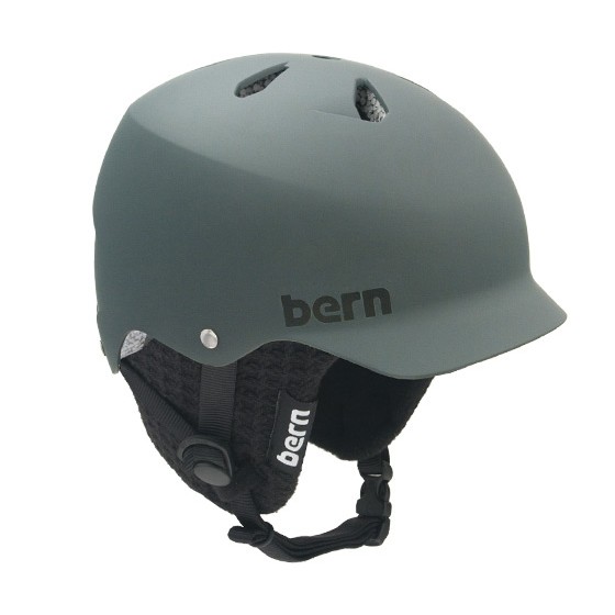 Bern Watts EPS Helmet 2013, Matte Grey-Black Knit, swatch