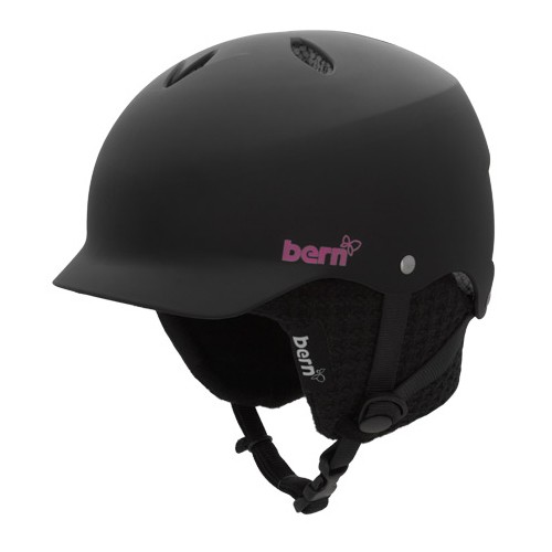 Bern Lenox EPS Womens Helmet 2013, Matte Black-Black Knit, swatch