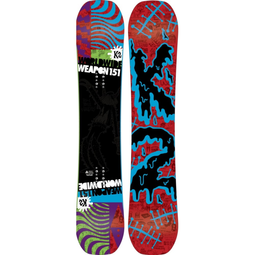 K2 World Wide Weapon Snowboard 2013, 151cm, swatch
