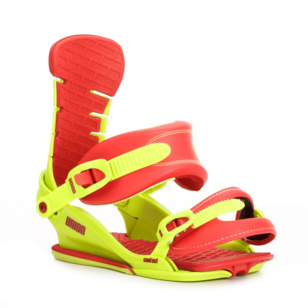 Union Contact Snowboard Bindings 2013, Green-Red, swatch