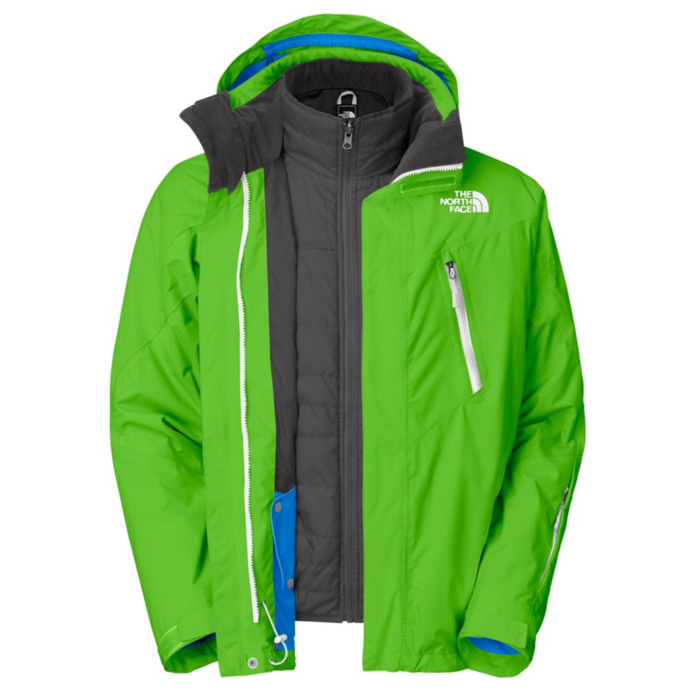 The North Face Headwall Triclimate Mens Insulated Ski Jacket, Glo Green, medium