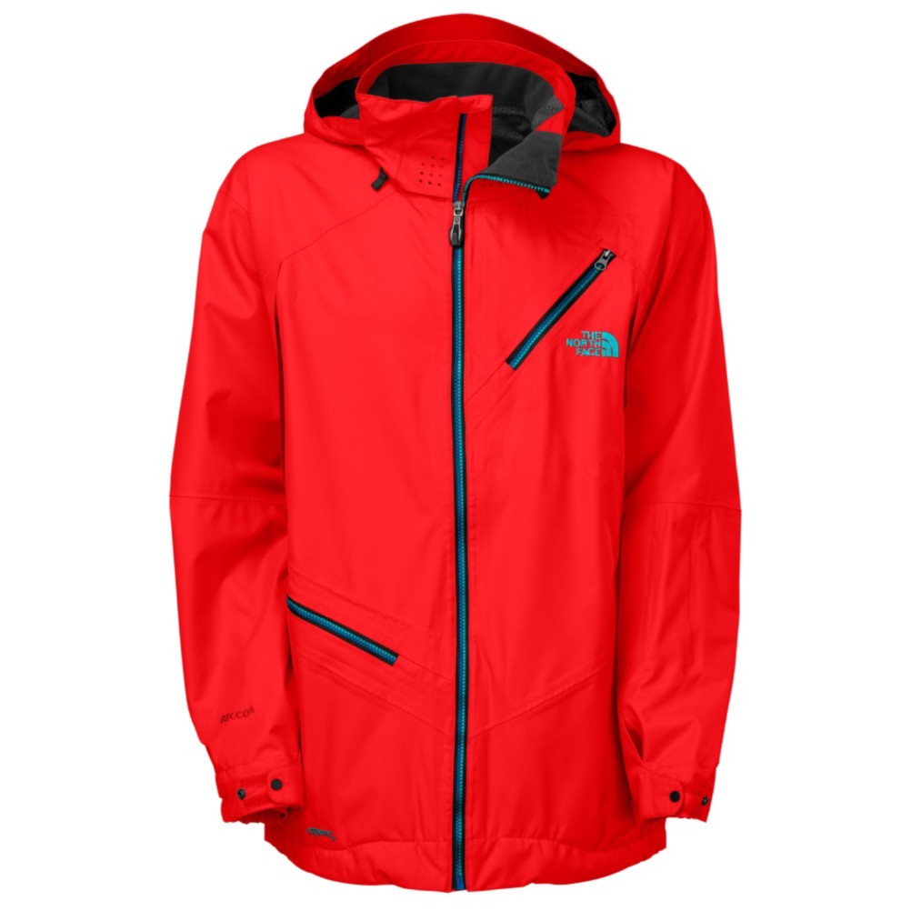 The North Face Cymbiant Mens Shell Ski Jacket, Fiery Red, swatch
