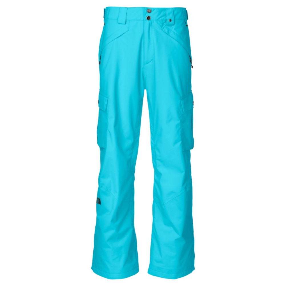 The North Face Fargo Cargo Mens Ski Pants, Turquoise Blue, swatch