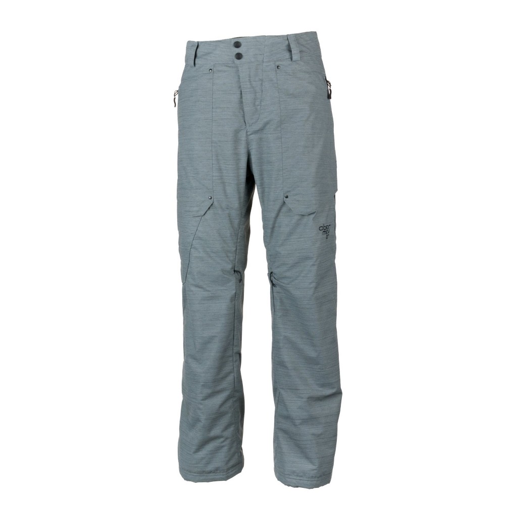 Obermeyer Yukon Mens Ski Pants, Quarry, swatch