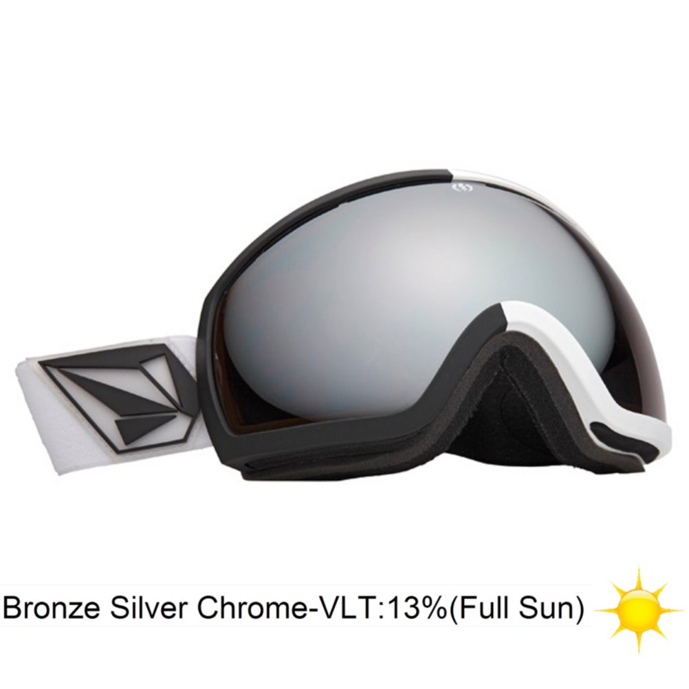 Electric EG2 Volcom Co-Lab Goggles 2013, V.co Lab-Bronze Silver Chrome, medium