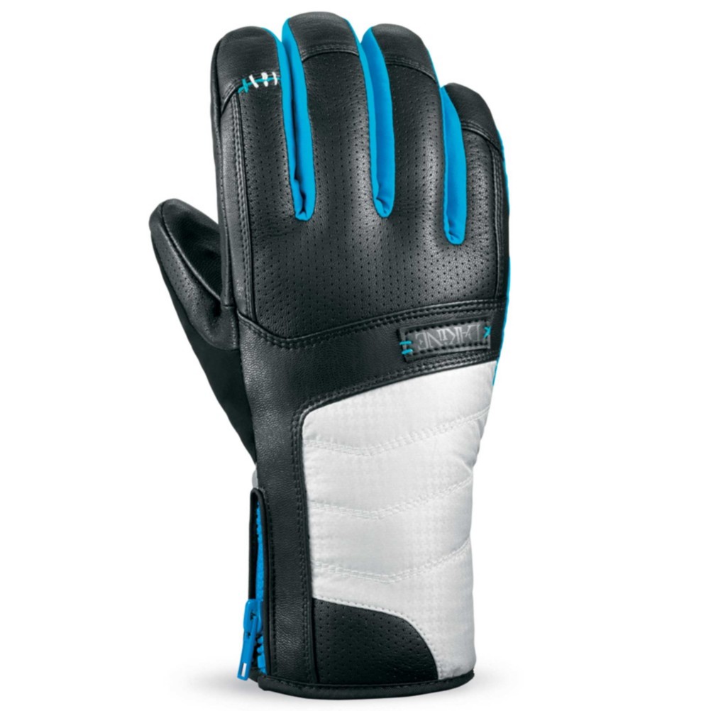 Dakine Targa Womens Gloves, Silver Houndstooth, medium