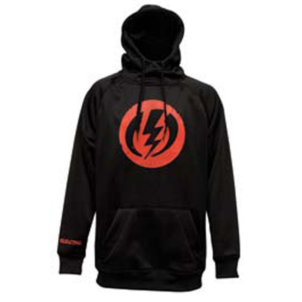 Electric Bernese Snow Fleece Hoodie, Black, medium