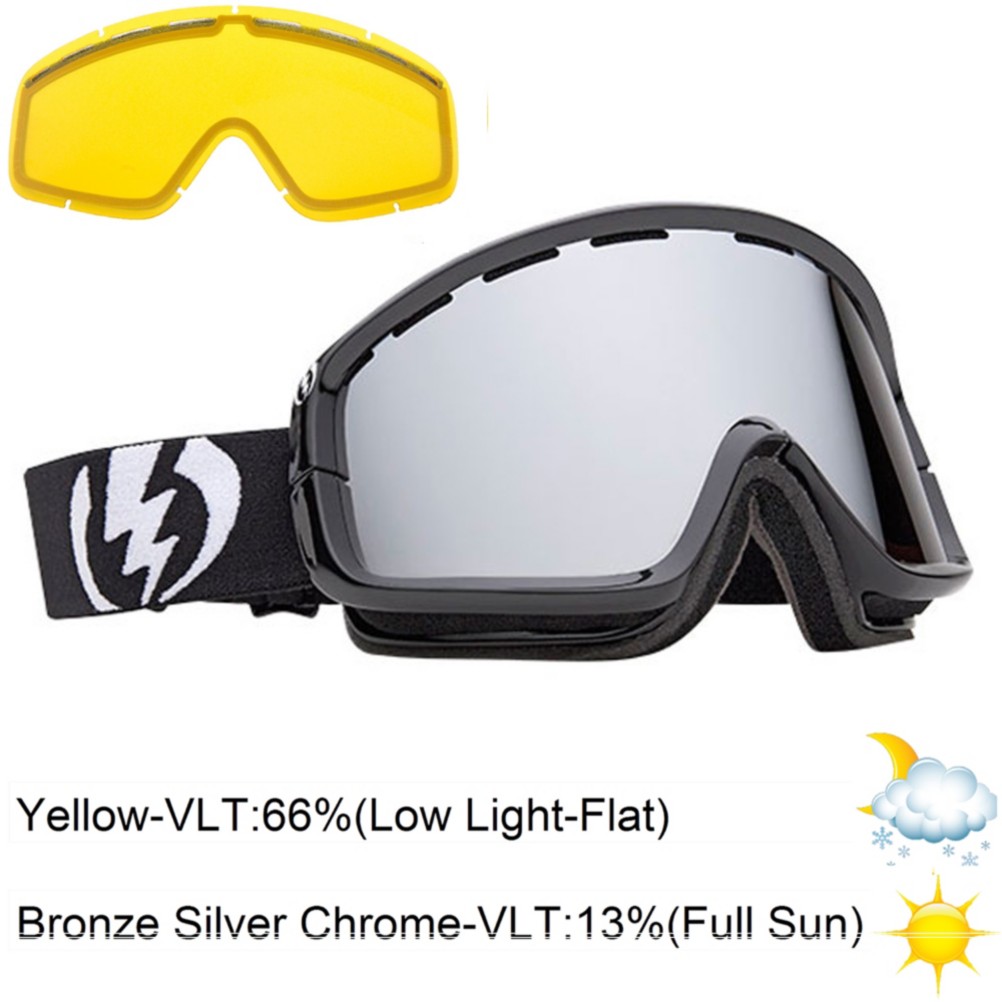 Electric EGB2 Goggles 2013, Gloss Black-Bronze Silver Chro, swatch