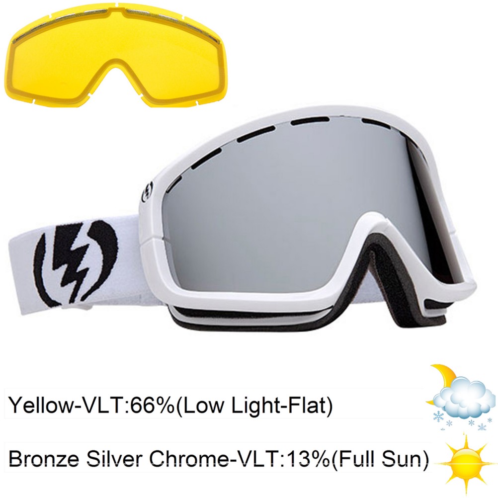 Electric EGB2 Goggles 2013, Gloss White-Bronze Silver Chro, swatch