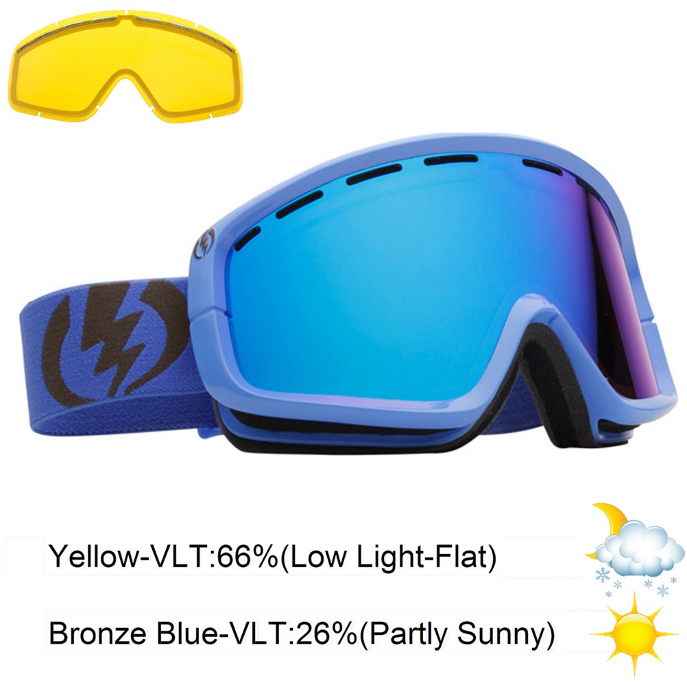 Electric EGB2 Goggles 2013, Icy Blue-Bronze Blue Chrome, swatch
