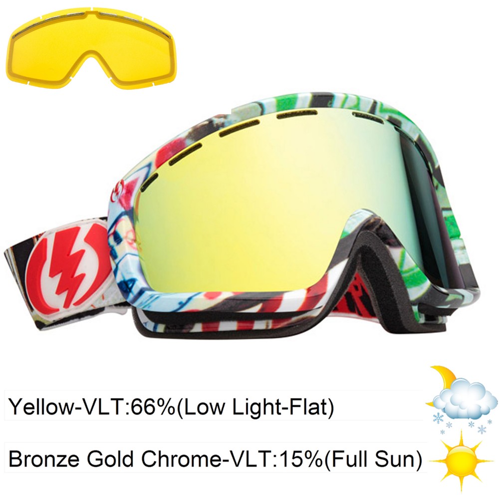 Electric EGB2 Goggles 2013, Rat Face-Bronze Gold Chrome, swatch