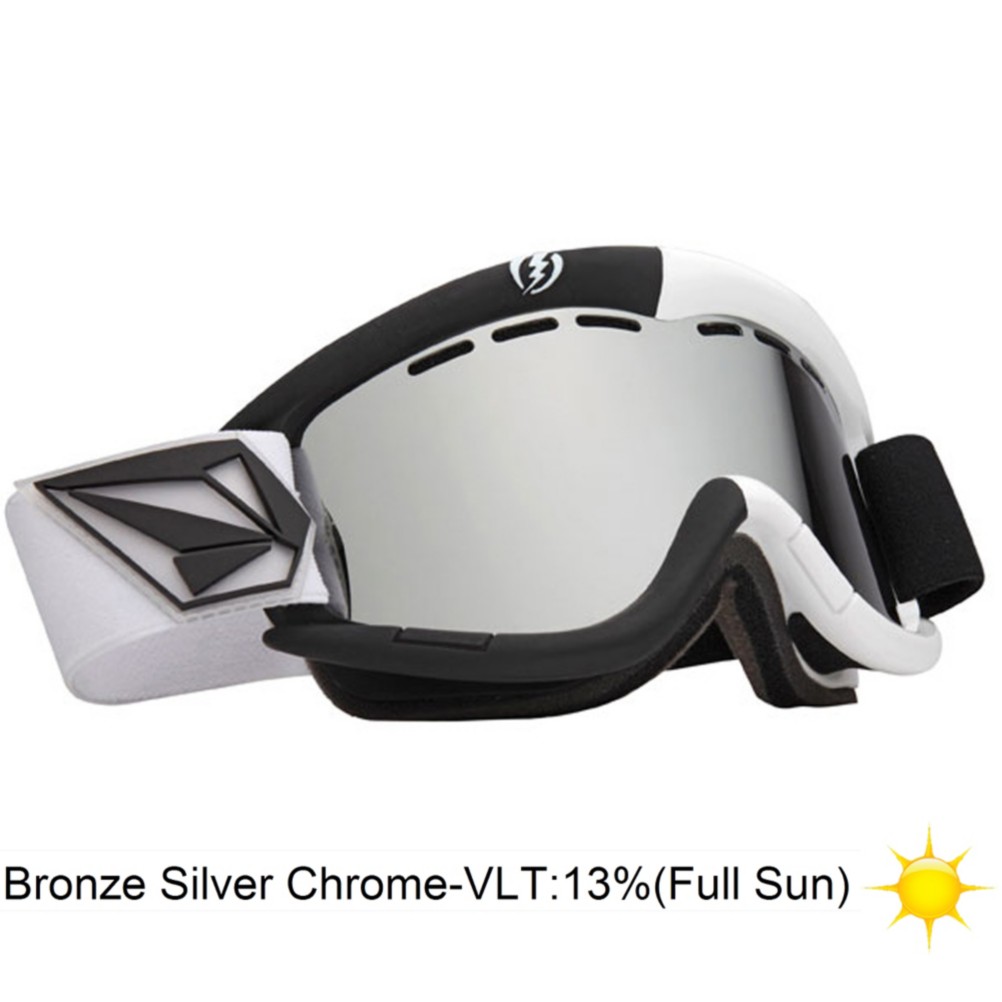 Electric EG1 Volcom Co-Lab Goggles 2013, V.co Lab-Bronze Silver Chrome, medium