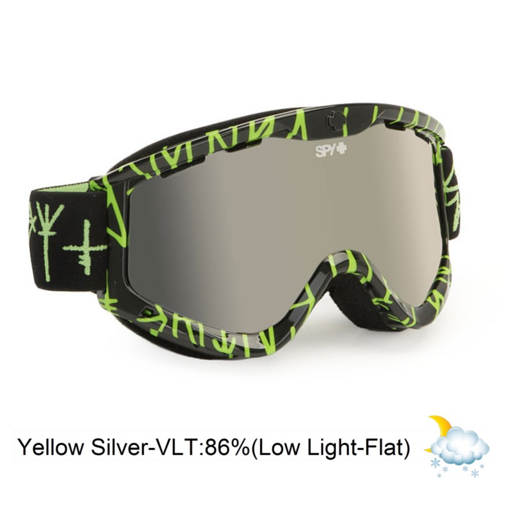 Spy Targa 3 Goggles 2013, Scribe-Yellow Silver Mirror, swatch