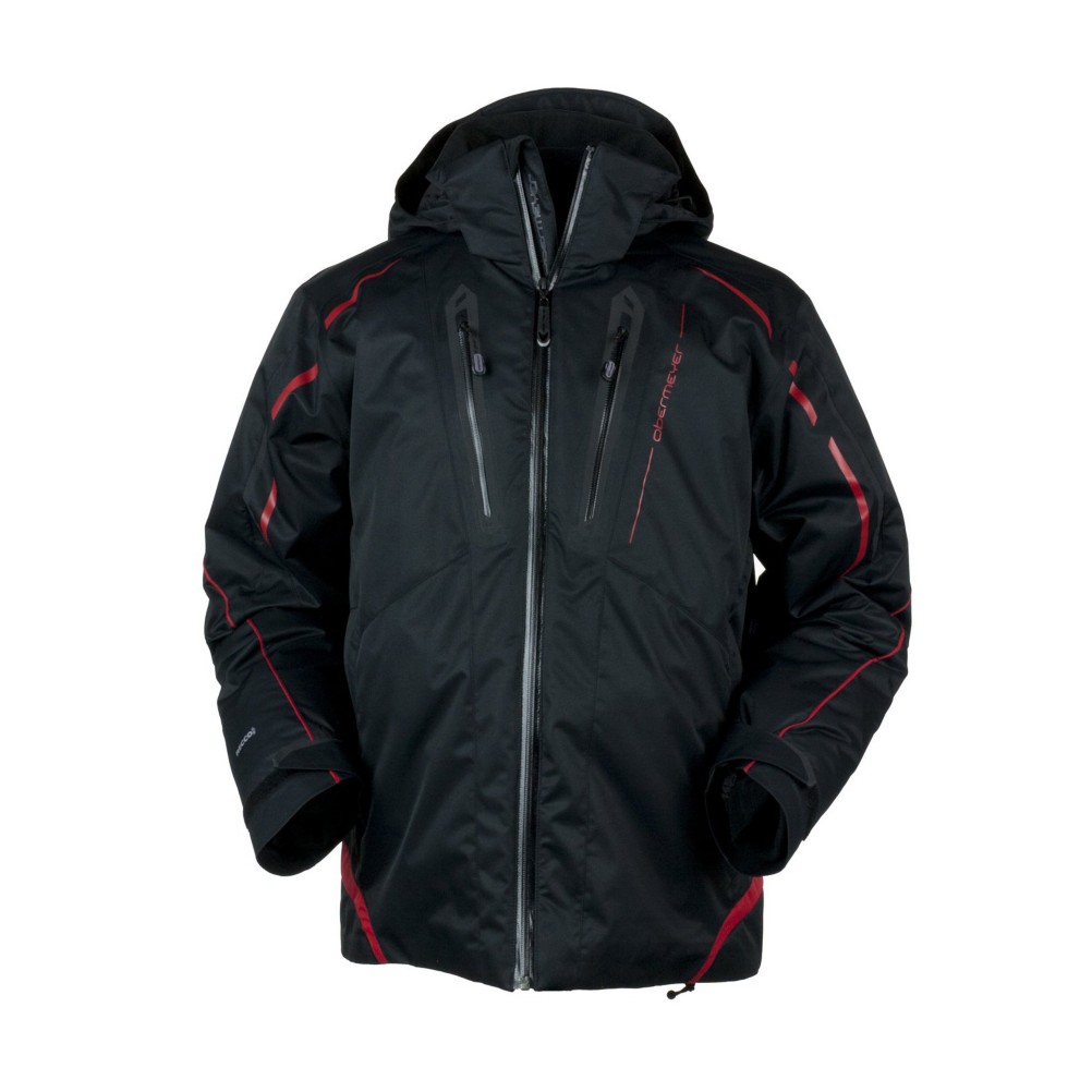 Obermeyer Cobra Mens Insulated Ski Jacket, Black, swatch