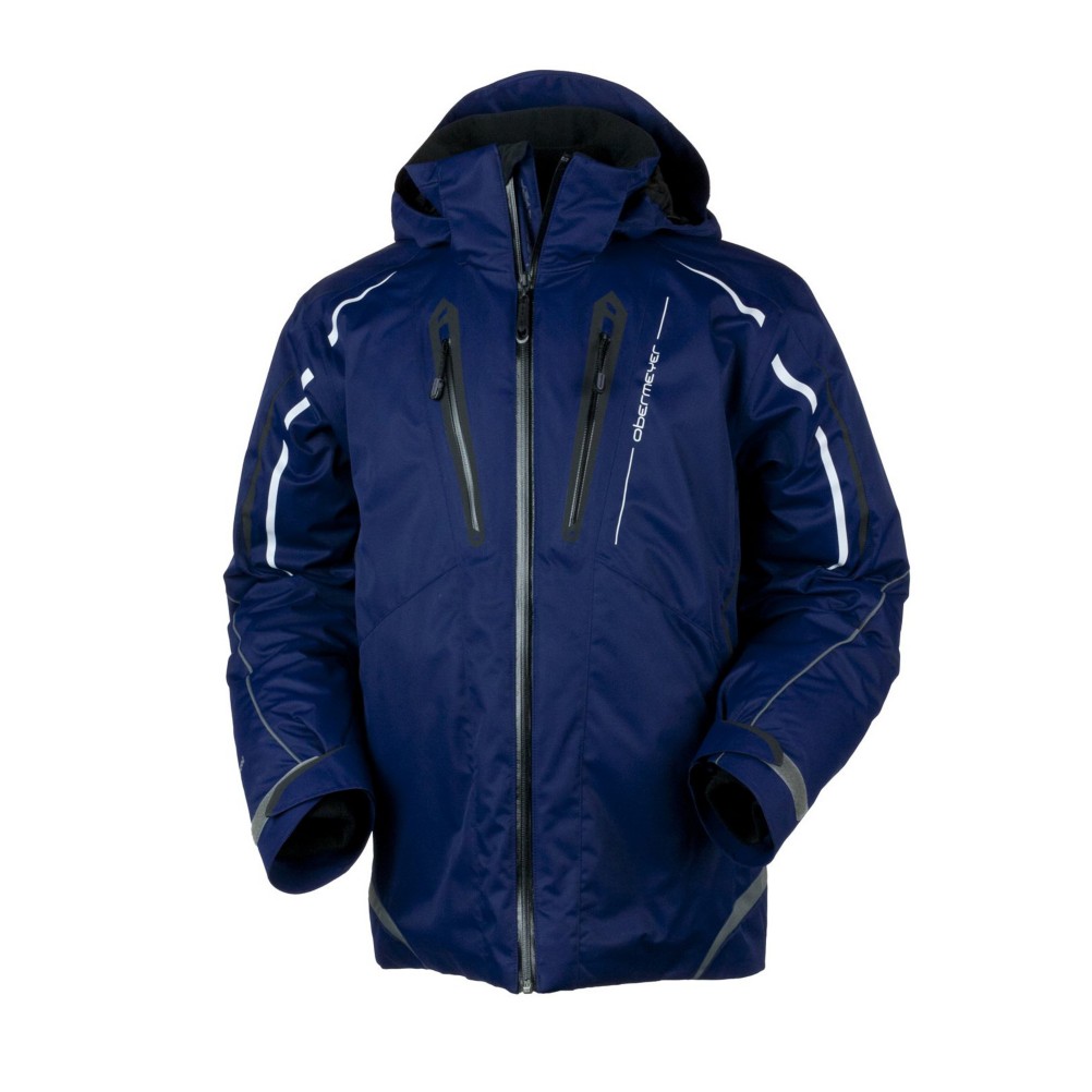 Obermeyer Cobra Mens Insulated Ski Jacket, Medieval Blue, swatch