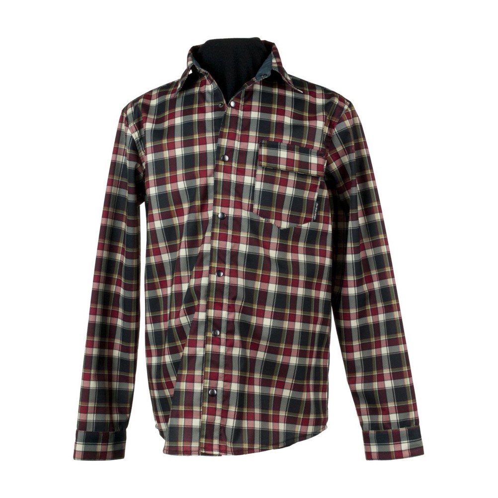 Obermeyer Topher Windshirt Mens Mid Layer, Lumberjack Plaid, medium