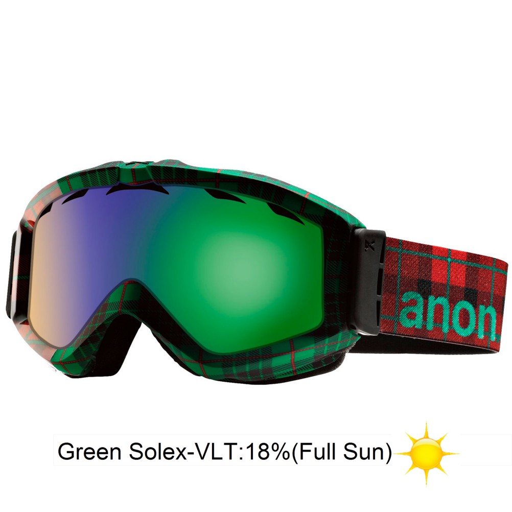 Anon Figment Goggles 2013, Crystal King-Green Solex, swatch