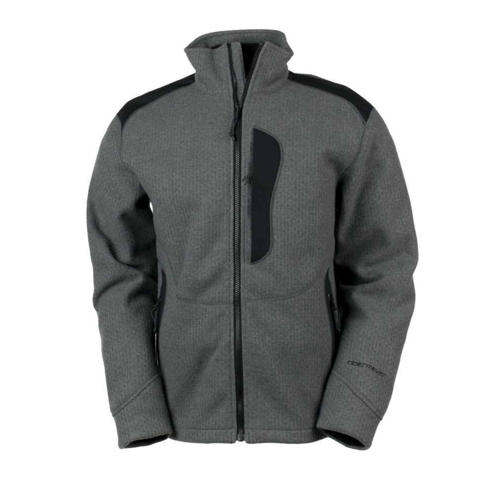 Obermeyer Dawson Zip Mens Jacket, Quarry, medium