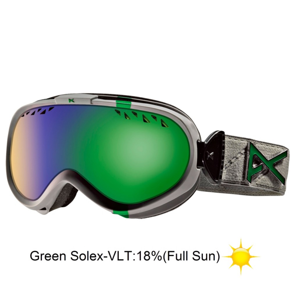 Anon Solace Womens Goggles 2013, Misty Emblem-Green Solex, swatch