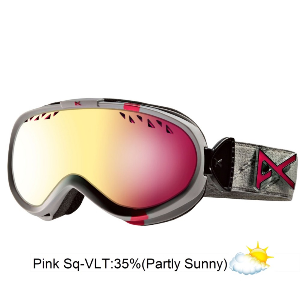 Anon Solace Womens Goggles 2013, Misty Emblem-Pink Sq, swatch