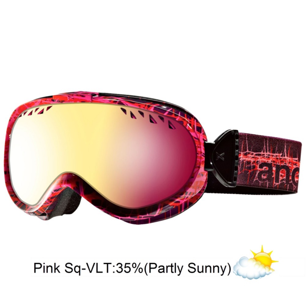 Anon Solace Womens Goggles 2013, Spiked-Pink Sq, swatch