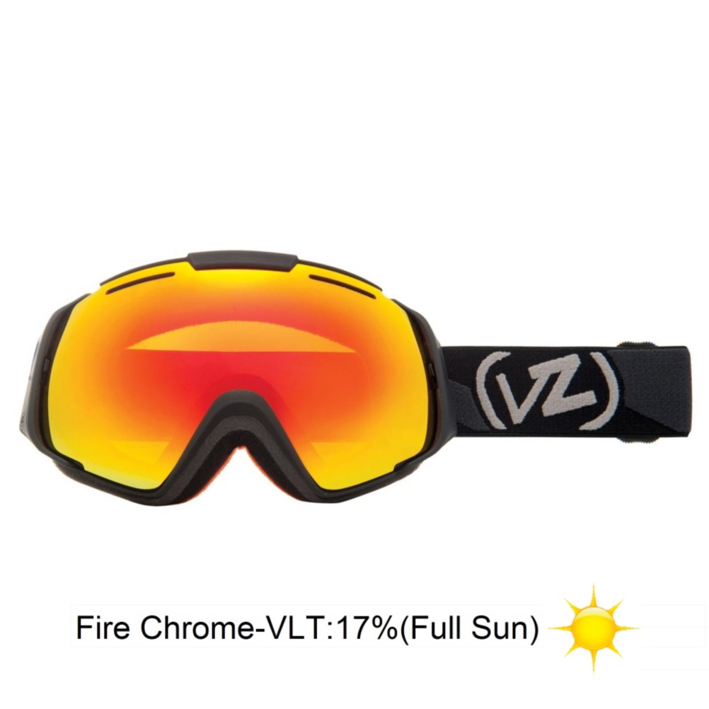 Vonzipper El Kabong Goggles 2013, Black Satin-Fire Chrome, swatch