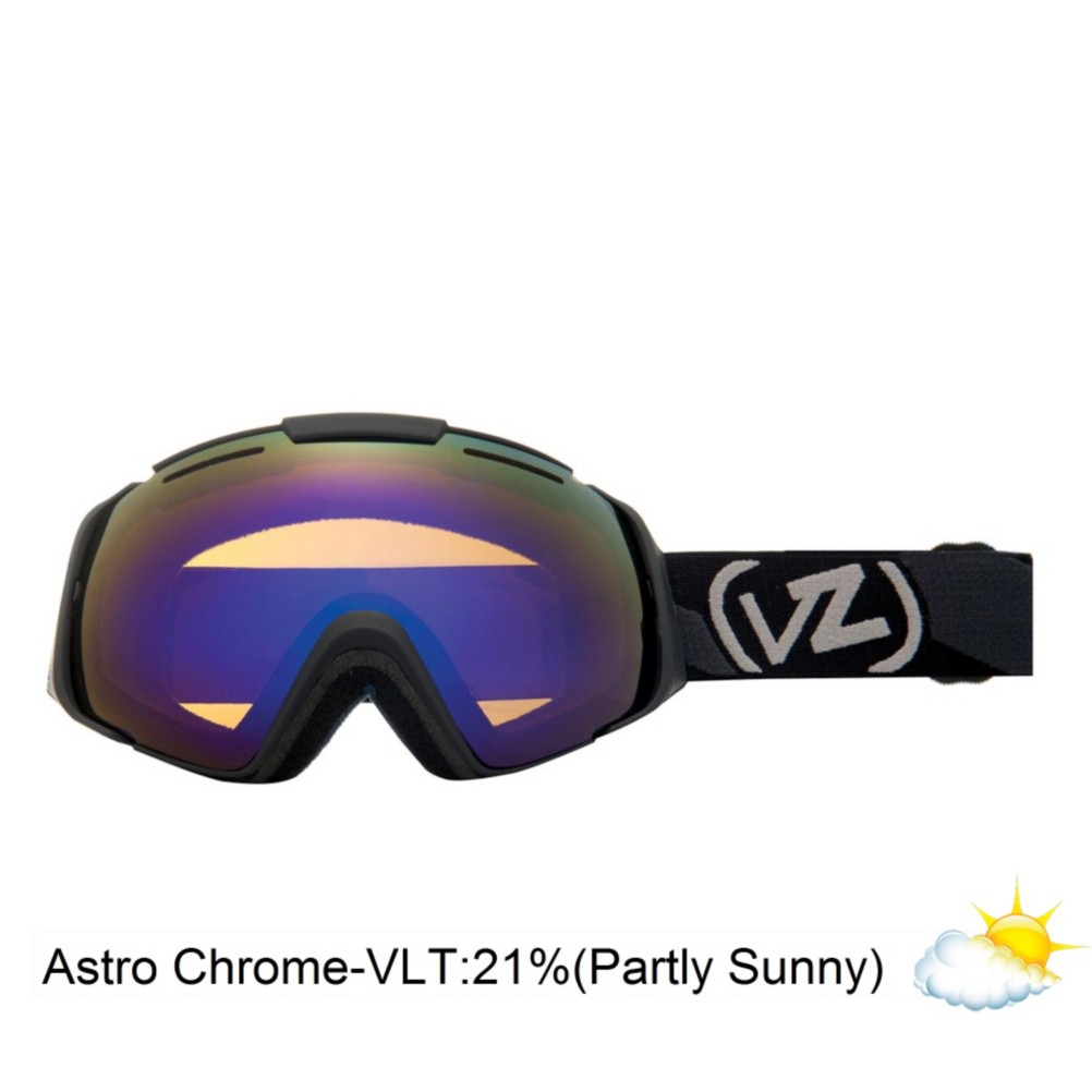 Vonzipper El Kabong Goggles 2013, Black Satin-Astro Chrome, swatch