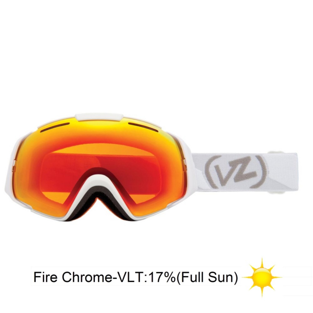 Vonzipper El Kabong Goggles 2013, White Satin-Fire Chrome, swatch