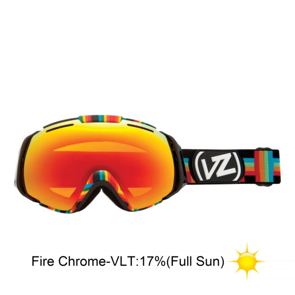 Vonzipper El Kabong Goggles 2013, Double Rainbow-Fire Chrome, swatch