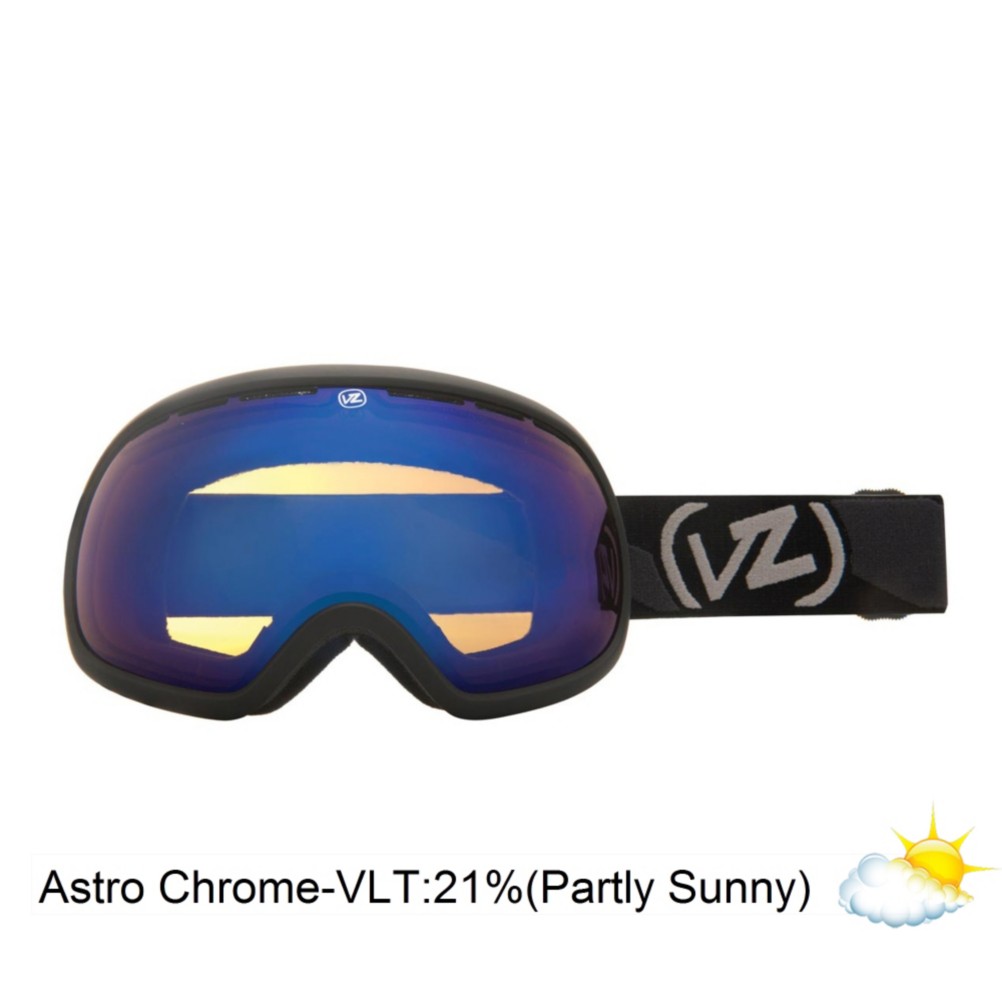 Vonzipper Fishbowl Goggles 2013, Black Satin-Astro Chrome, medium