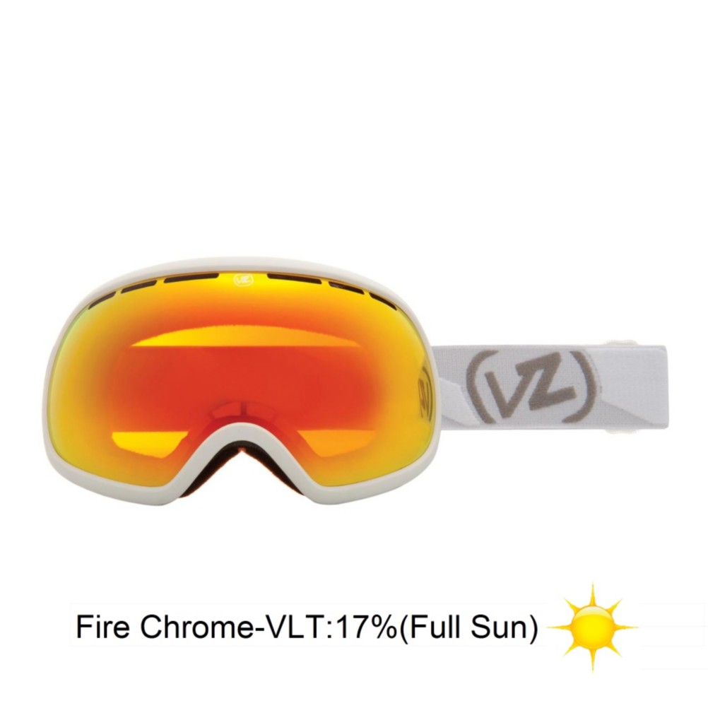 Vonzipper Fishbowl Goggles 2013, White Satin-Fire Chrome, swatch