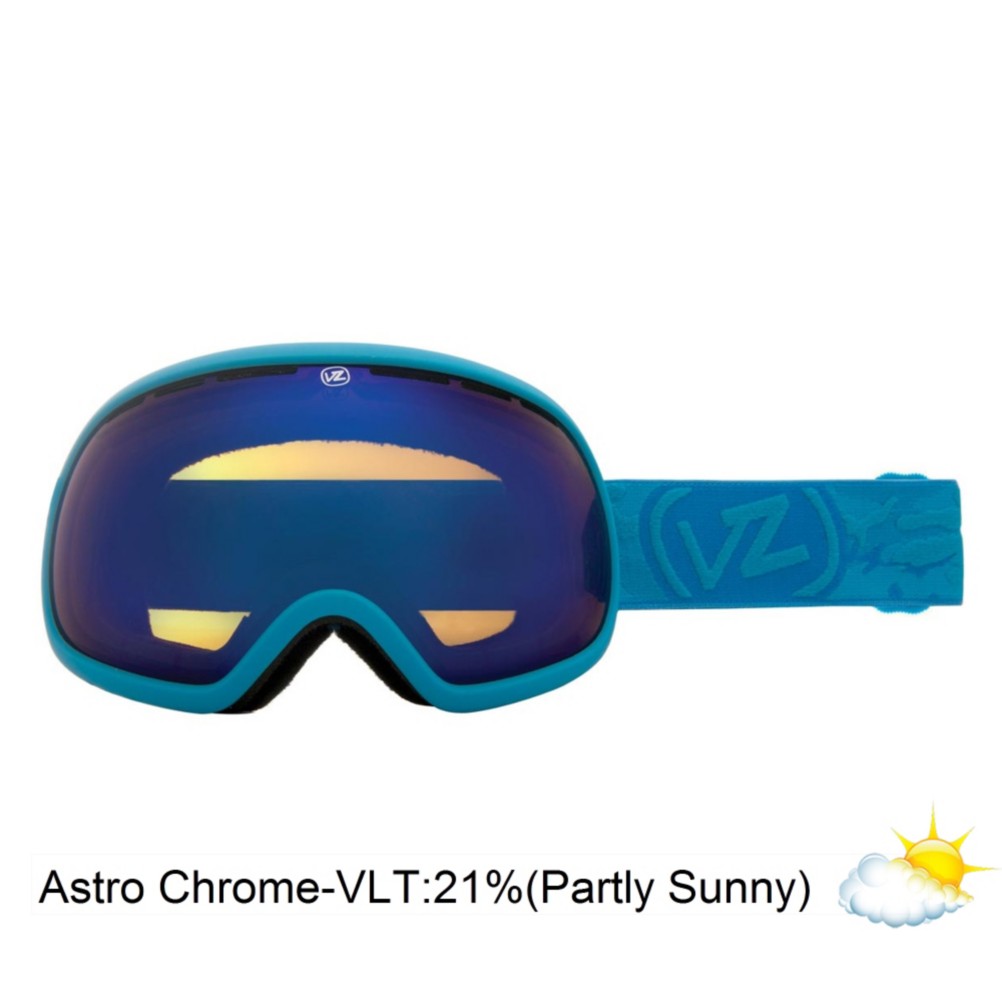 Vonzipper Fishbowl Goggles 2013, Blue Satin-Astro Chrome, swatch