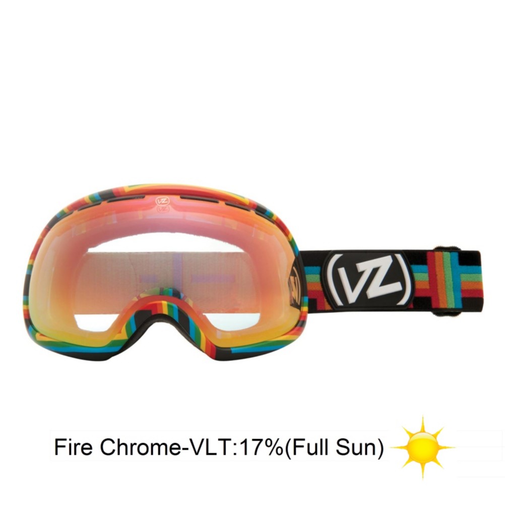 Vonzipper Fishbowl Goggles 2013, Double Rainbow-Fire Chrome, swatch