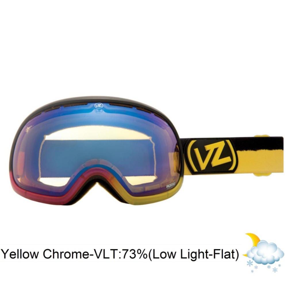 Vonzipper Fishbowl Frosteez Goggles 2013, Frosteez Pink Yellow-Yellow Chrome, swatch