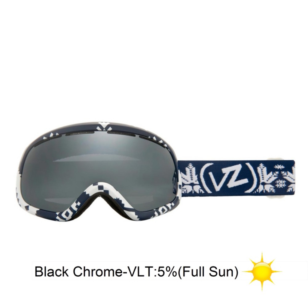 Vonzipper Skylab Goggles 2013, Kushflake Navy-Black Chrome, swatch