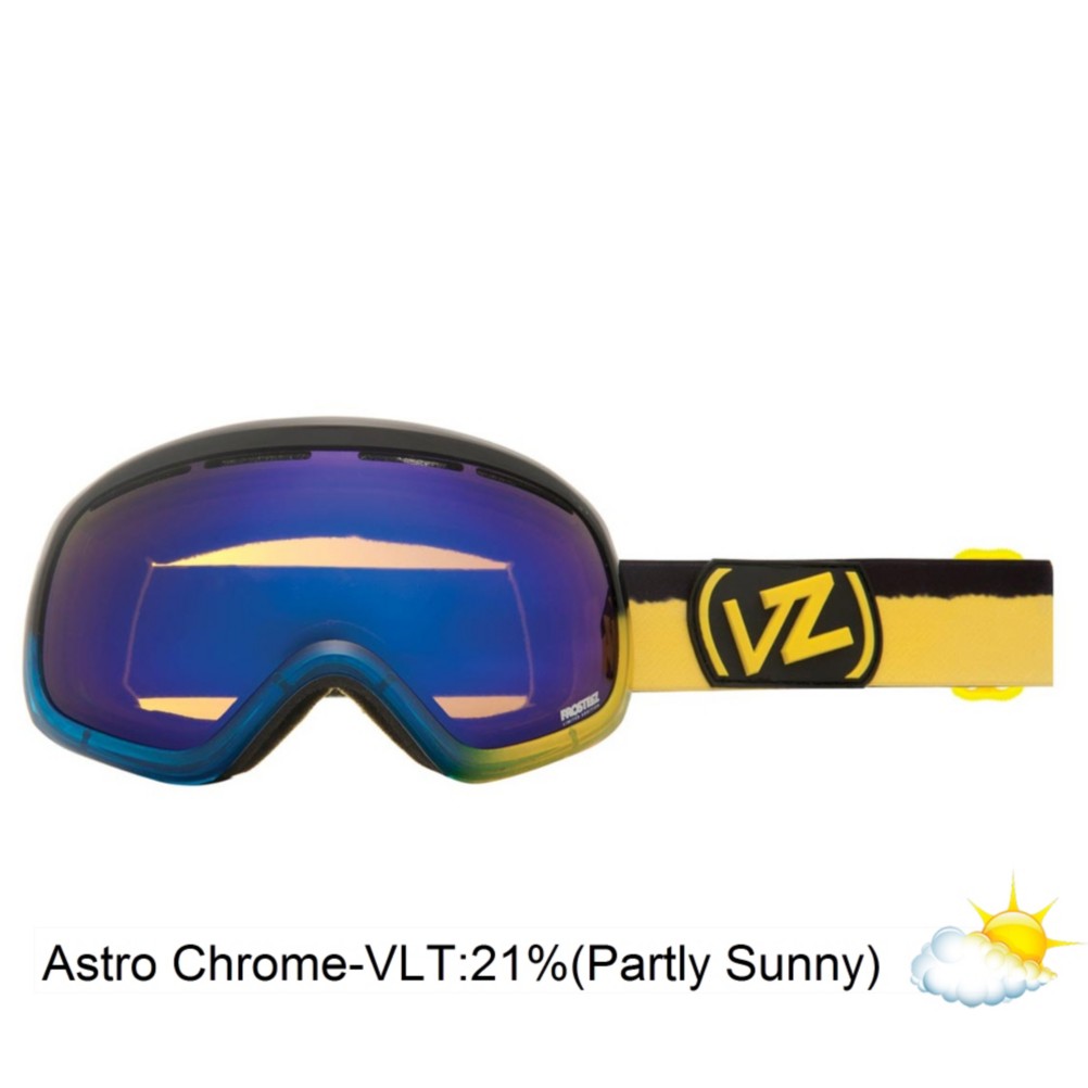 Vonzipper Skylab Frosteez Goggles 2013, Frosteez Blue Yellow-Astro Chrome, medium