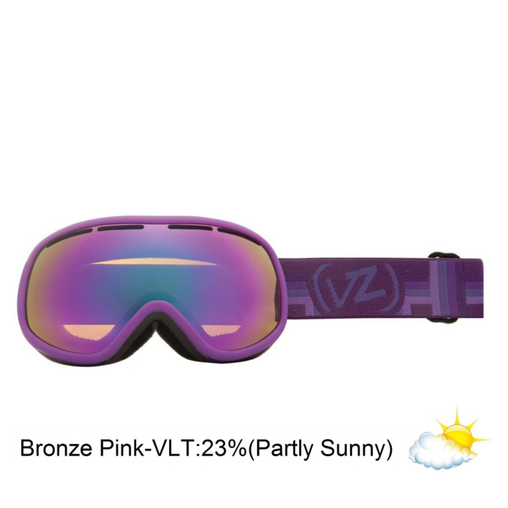 Vonzipper Chakra Womens Goggles 2013, Vurple Satin-Bronze Pink Chrom, swatch