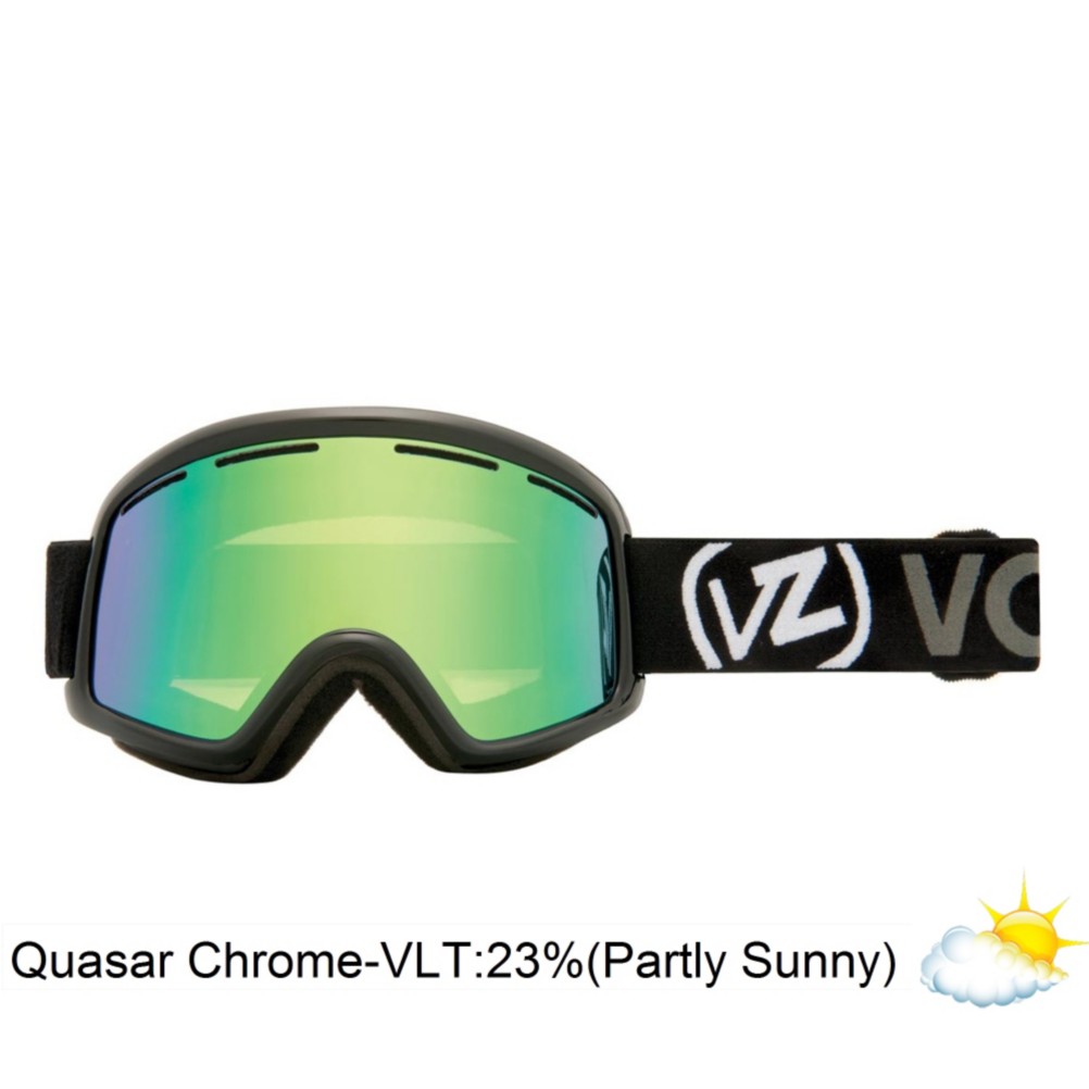 Vonzipper Beefy Goggles 2013, Black Gloss-Quasar Chrome, swatch
