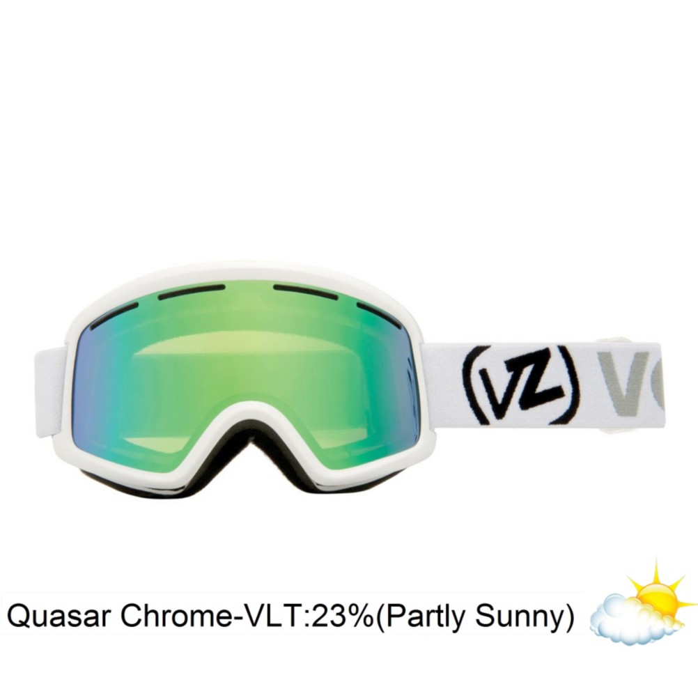 Vonzipper Beefy Goggles 2013, White Gloss-Quasar Chrome, swatch