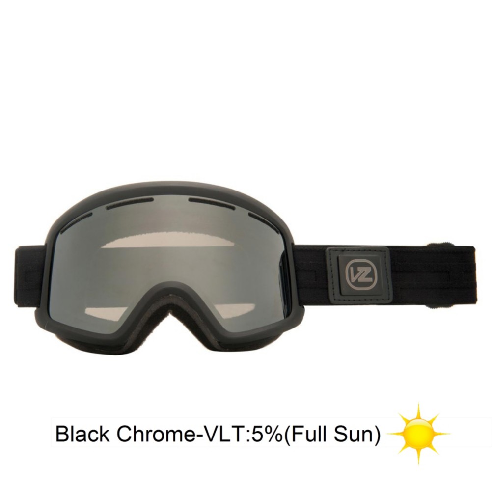 Vonzipper Beefy Goggles 2013, Black Satin-Black Chrome, swatch
